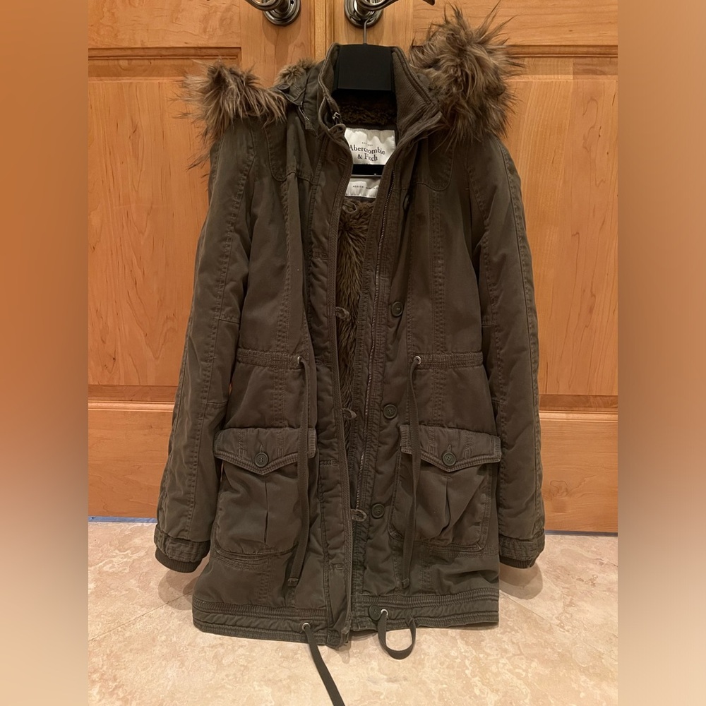 Abercrombie & Fitch deep green jacket